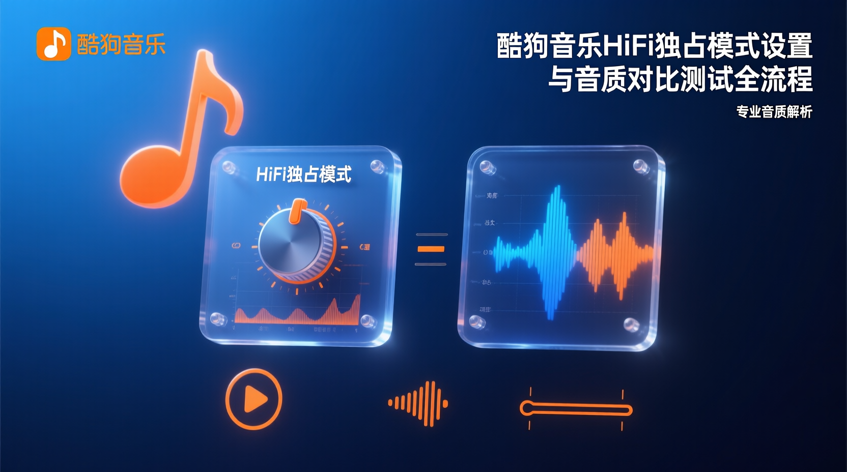 酷狗音乐HiFi独占模式设置与音质对比测试全流程